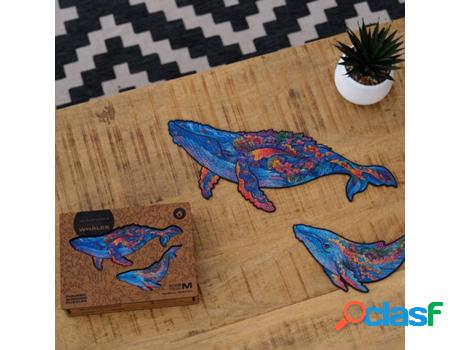 Unidragon Rompecabezas Milky Whales 172 Piezas De Madera M