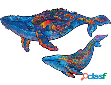 Unidragon Rompecabezas Milky Whales 268 Piezas Madera