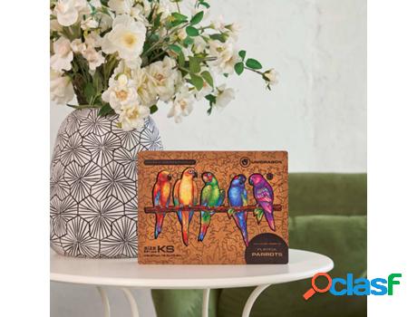 Unidragon Rompecabezas Playful Parrots 291 Pzas Madera