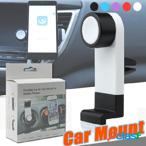 Universal 360掳rotating in car air vent mount holder cradle