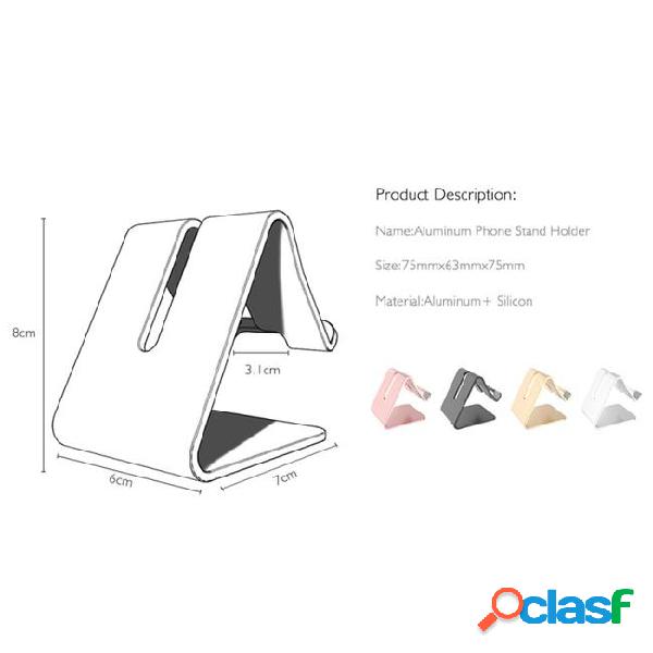 Universal aluminum metal cell phone mobile phone tablet desk