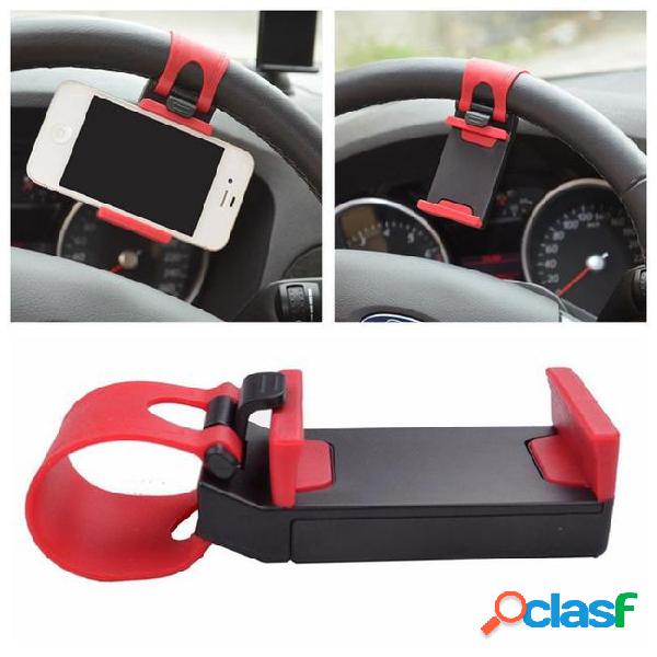 Universal car steering wheel mobile phone holder, bracket