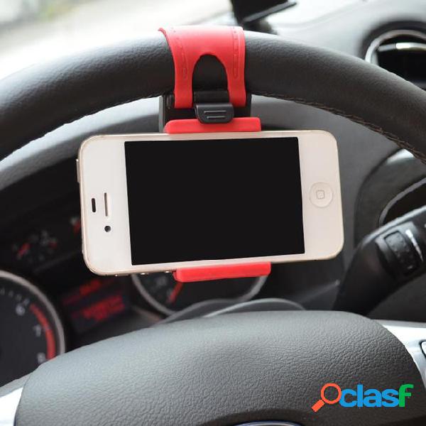 Universal car steering wheel phone holder gps holder rubber