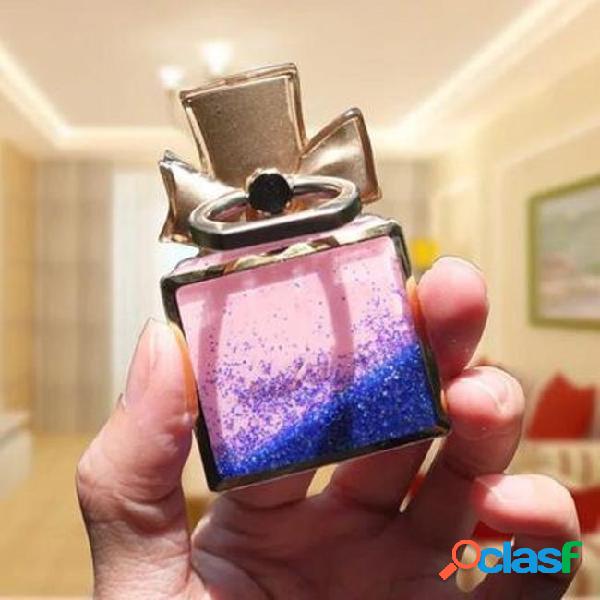 Universal finger ring holder dynamic liquid glitter perfume