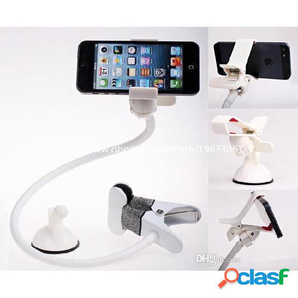 Universal hands free mobile phone mount bed desk with