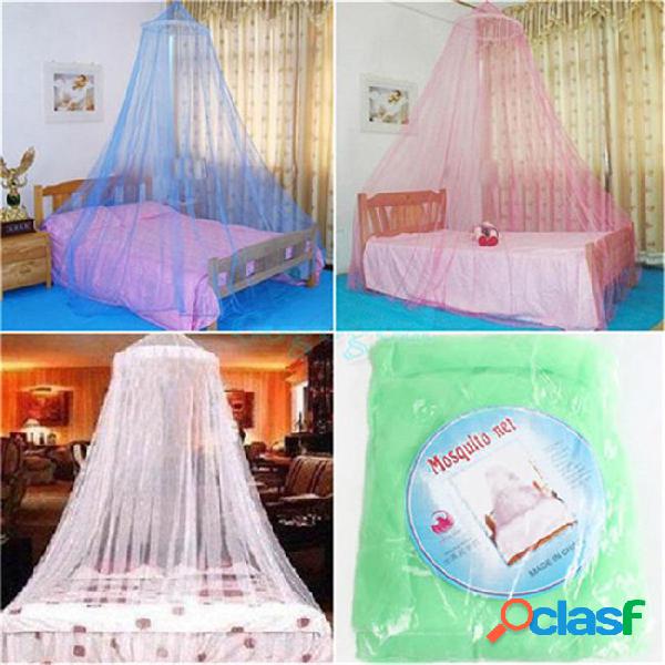 Universal hanging mosquito net elegant round lace insect bed