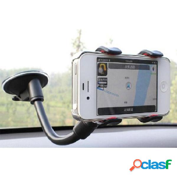 Universal long arm windshield mobile cellphone car mount
