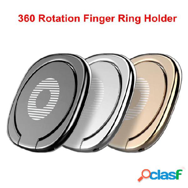 Universal luxury 360 degree metal finger ring holder cell