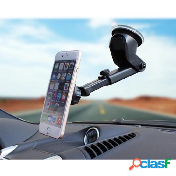Universal magnetic adjustable long neck arm car mount