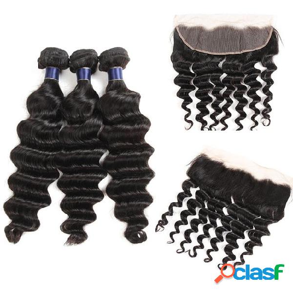 Unprocessed malaysian brazilian loose wave hair weaves with