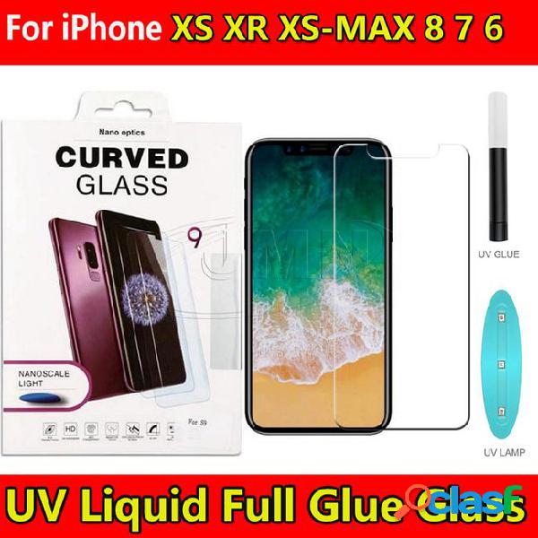 Uv nano liquid glue full cover 3d curved tempered glass