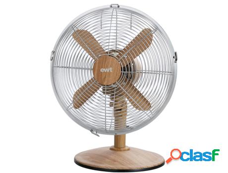 Ventilador de Mesa EWT de Madera 30Cm 45W Woodairf