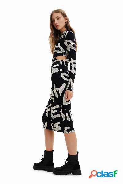 Vestido midi Manifesto - BLACK - XL