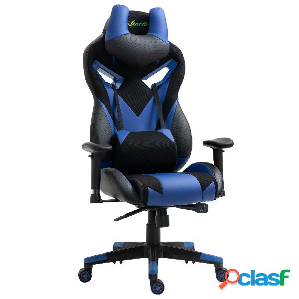 Vinsetto Silla Gaming Ergonómica Silla de Juegos Giratoria