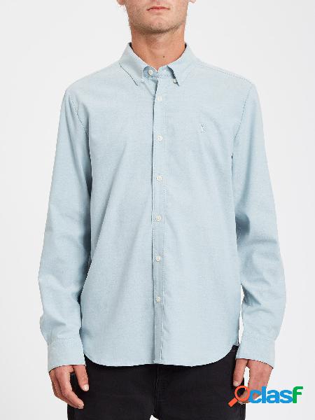 Volcom Camisa Oxford Stretch - SANDED RAW BLACK