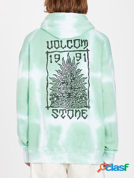 Volcom Sudadera con capucha Trippin Dye - BOTTLE GREEN