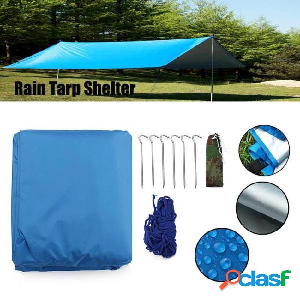 Waterproof camping tent rain tarp shelter sun sunshade