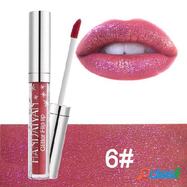 Waterproof handaiyan liquid lipsticks shimmer color 7 colors