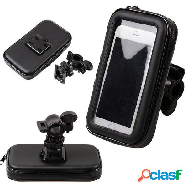 Waterproof pouch with bike phone holder handlebar mount cell