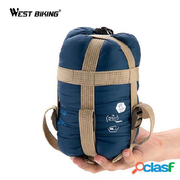 West biking ultra-light portable single sleeping bag spring