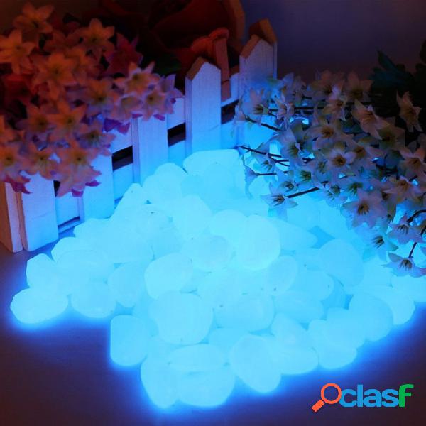 Wholesale-100 piece newest home decorative pebbles glow in