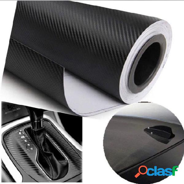 Wholesale- 10x127cm carbon fiber vinyl film car stickers