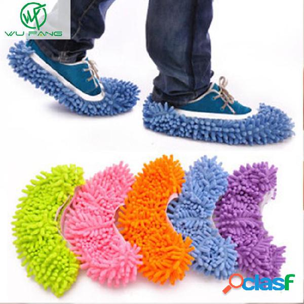 Wholesale-1pcs convenience dusting mop slipper cleaner lazy