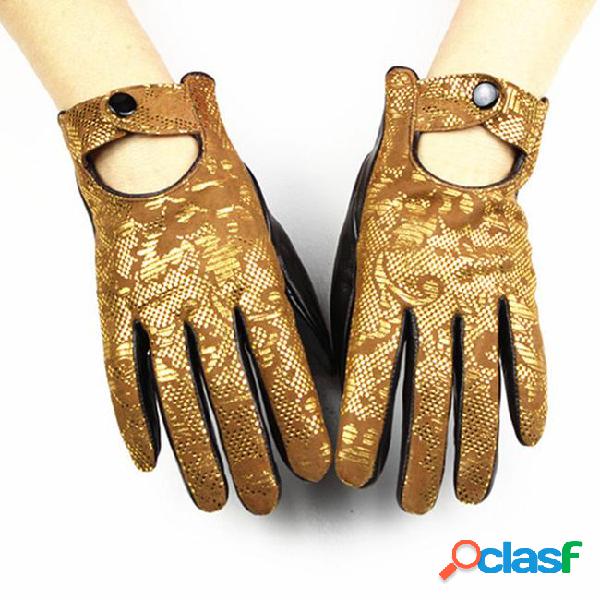 Wholesale- 2017 guantes mujer leather gloves female