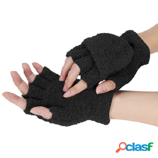Wholesale- 2017 new fashion women girls wrist flip gloves