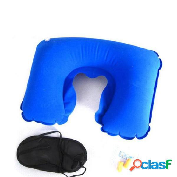 Wholesale 3 in1 travel set inflatable neck air cushion