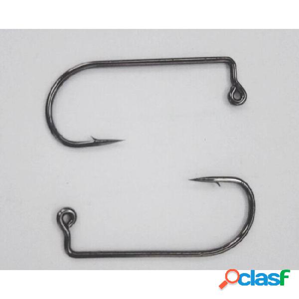 Wholesale-500pcs size 4/0 black 90 degree 9147 aberdeen jig