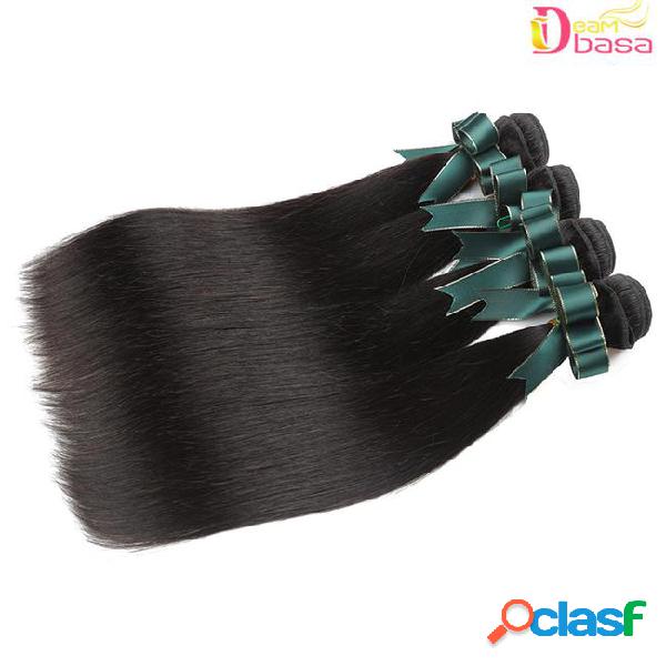 Wholesale 8a remy human hair straight bundles 100% peruvian
