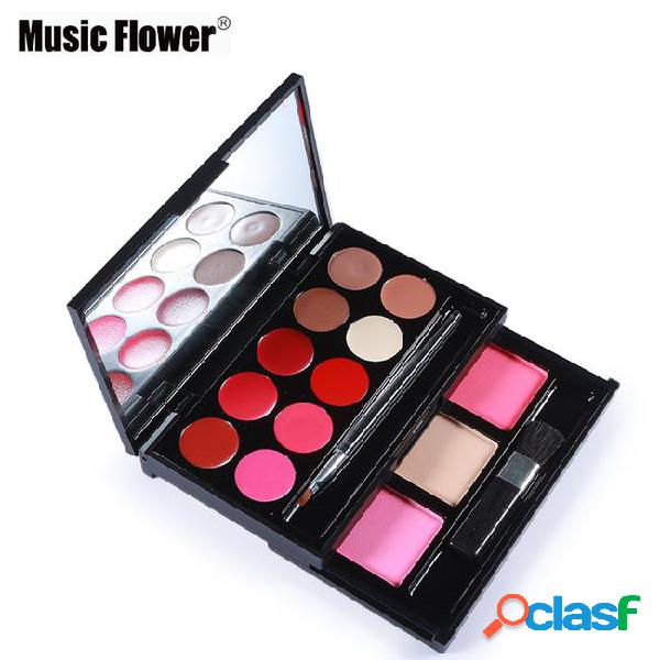 Wholesale- brand makeup music flower matte lipstick palette