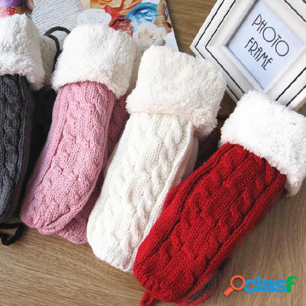 Wholesale-brand new arrival dobule layer thick wool warm