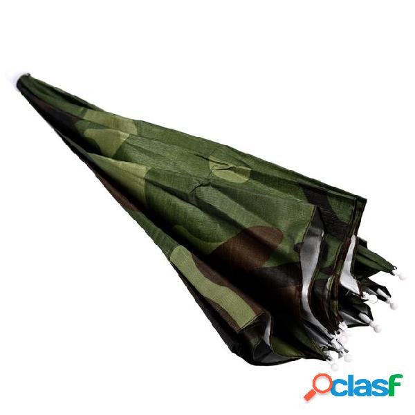 Wholesale- elastic camouflage pattern sun rain umbrella for