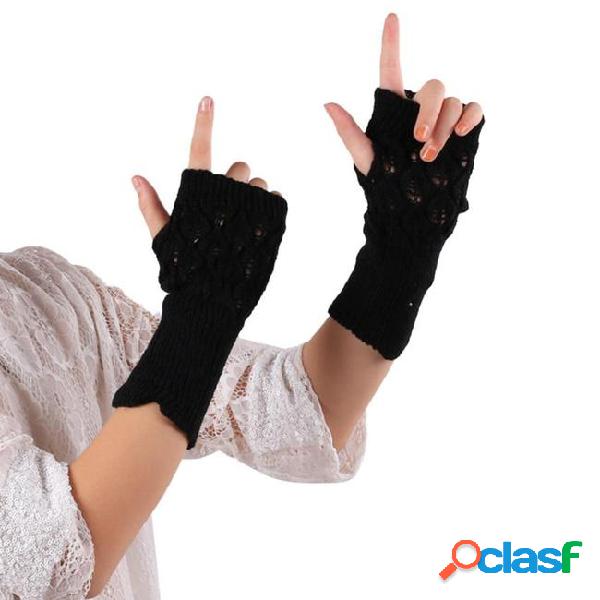 Wholesale- fashion fingerless gloves women winter mittens