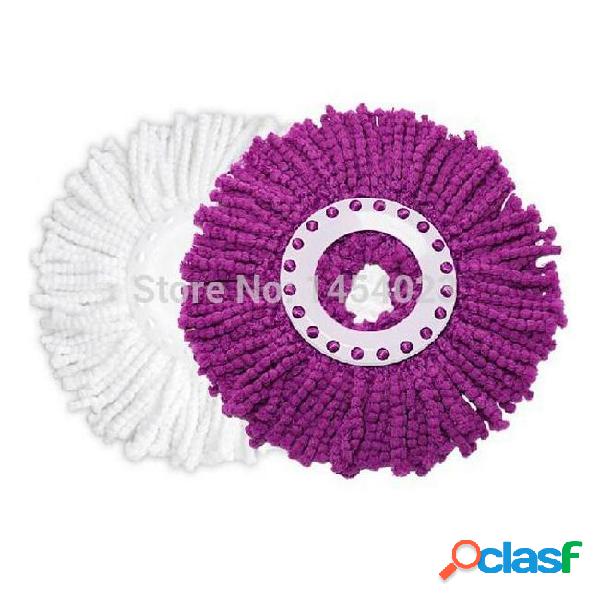 Wholesale-free shipping microfiber purple round spin mop