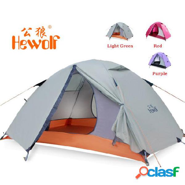 Wholesale- hewolf outdoor double layer double pole tent