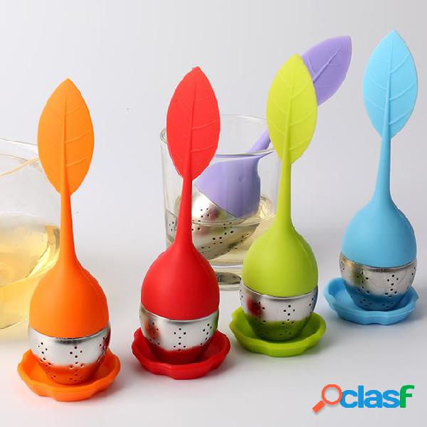 Wholesale hot sale silicon teabag infuser leaf silicone tea