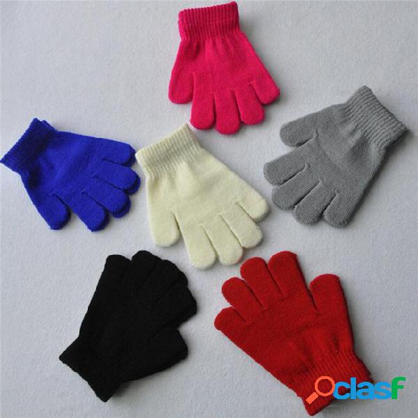 Wholesale- kid girl boy gloves pick blue red warm winter