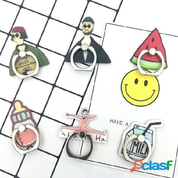 Wholesale new creative cartoon mobile phone ring stand