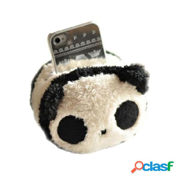 Wholesale-new cute square panda plush toys phone seat cell