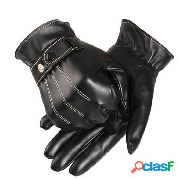 Wholesale- newly design mens black luxurious pu leather
