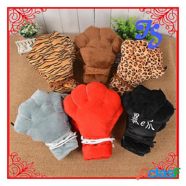 Wholesale-newly winter tiger gloves fashion plus velvet