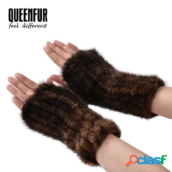 Wholesale- stretchy gloves 100% real knitted 2016 women