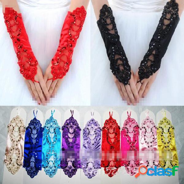Wholesale- wholesale lace hollow nail bead fingerless glove