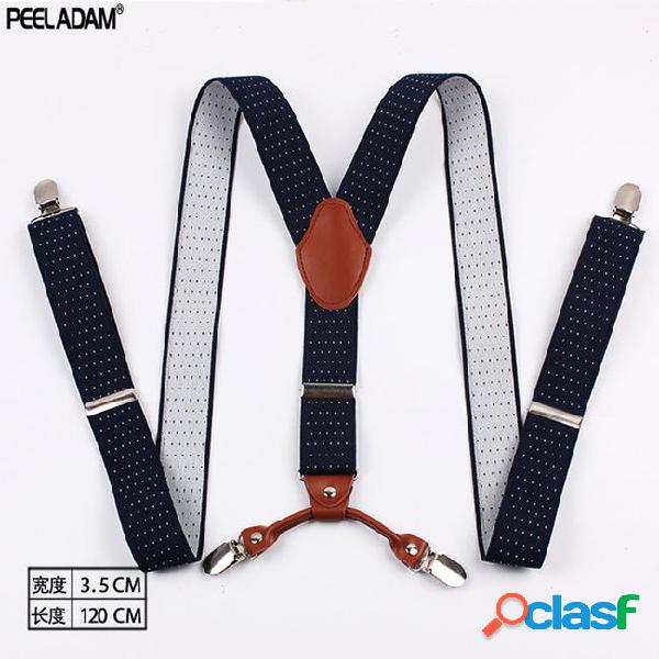 Widened and enlarged y-type adult suspenders with men and
