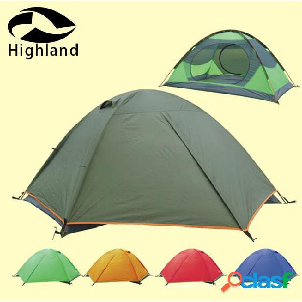 Wind double aluminum pole tent breathable mesh yarn camping