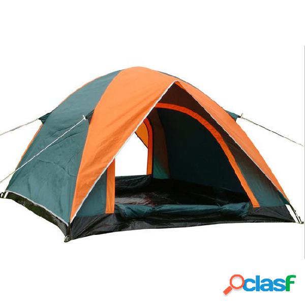 Windproof outdoor camping tents portable double doors tent