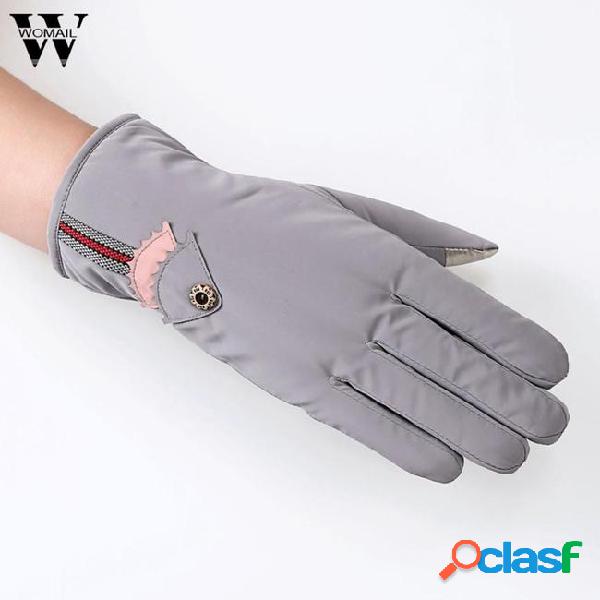 Windproof waterproof winter gloves women thicken warm gloves